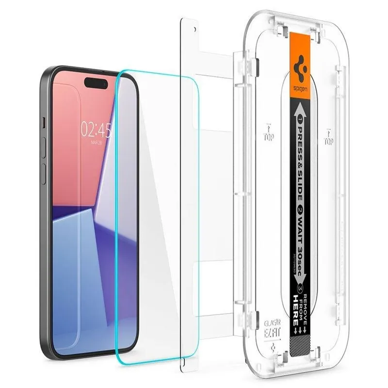 Alternativ bild 0 för Spigen Glass tR EZ Fit HD 1 Pack transparency - iPhone 15 Pro