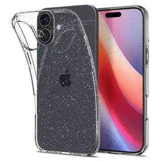 Produktfoto för Spigen Liquid Crystal Glitter for iPhone 16 Plus - Crystal Quartz