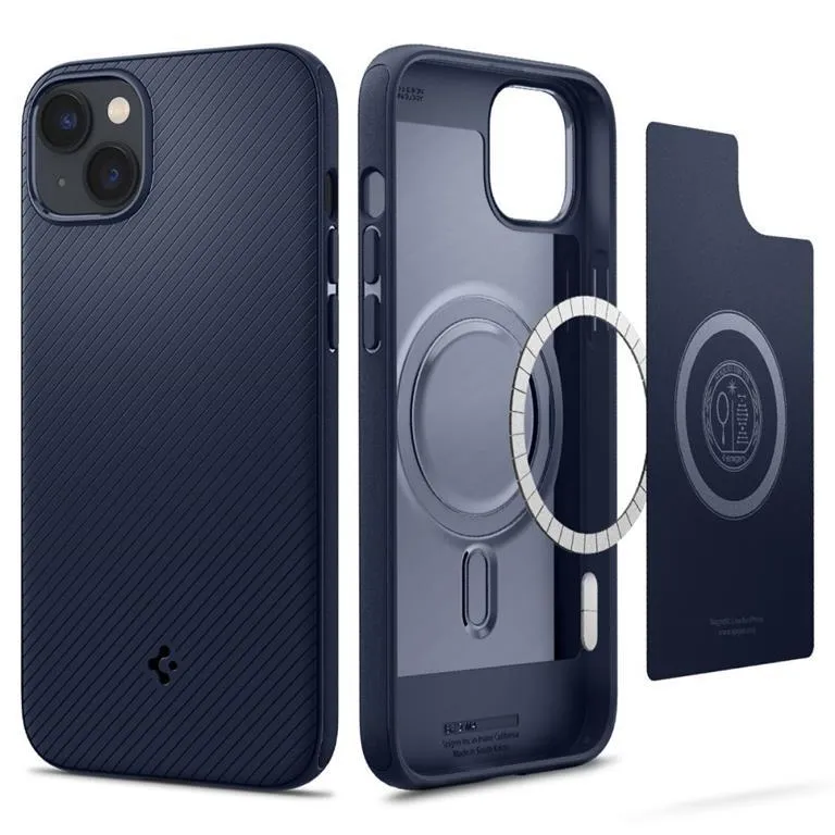 Alternativ bild 0 för Spigen Mag Armor MagSafe iPhone 14 Plus navy blue