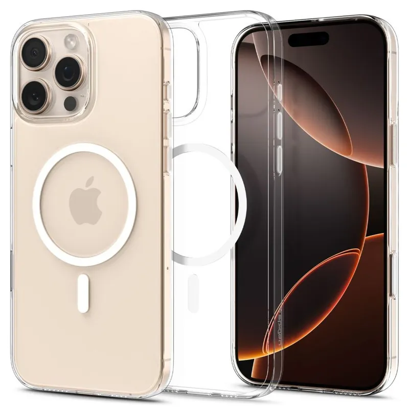 Alternativ bild 0 för Spigen Thin Fit MagSafe Skal till iPhone 16 Pro Max - Transparent/Vit