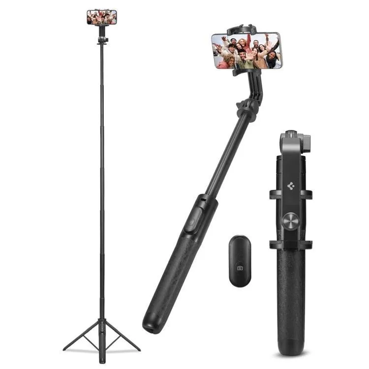 Alternativ bild 0 för Spigen Tripod Selfie Stick black - longer version