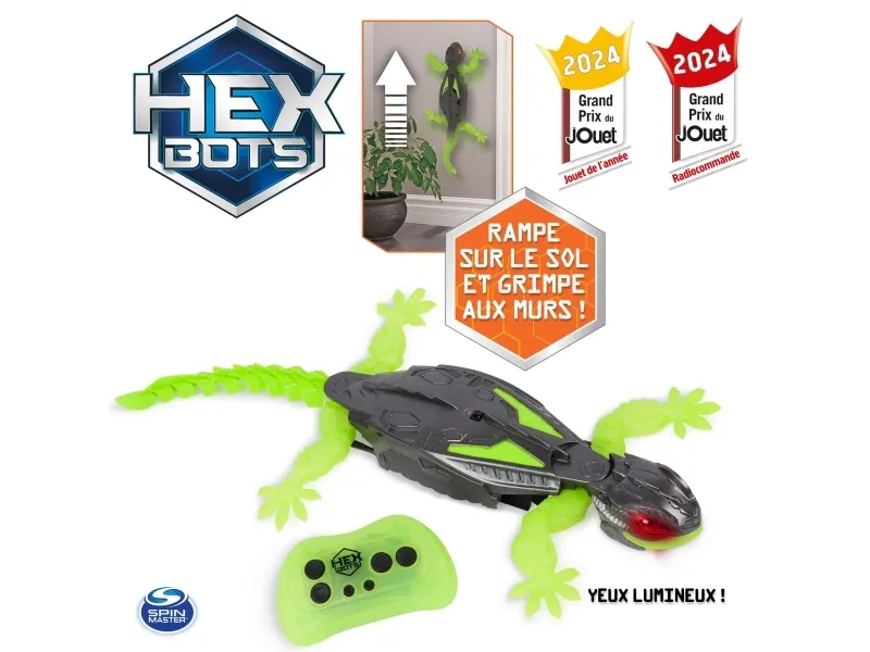 Alternativ bild 0 för Spin Master Hex Bots - Wall Crawler Gecko, toy figure