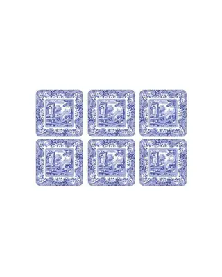 Produktfoto för Spode Blue Italian Glasunderlägg 6-pack 10,5 x 10,5 cm