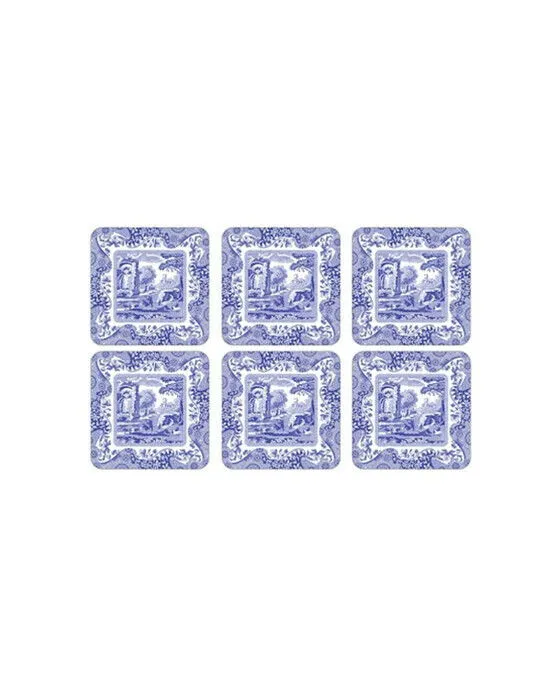 Bild 1 för Spode Blue Italian Glasunderlägg 6-pack 10,5 x 10,5 cm