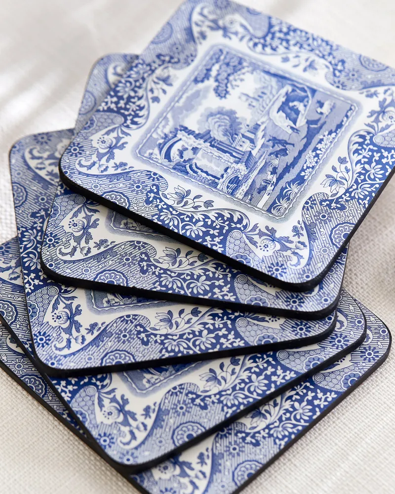 Bild 2 för Spode Blue Italian Glasunderlägg 6-pack 10,5 x 10,5 cm