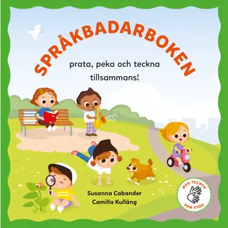 Produktfoto för Språkbadarboken Prata peka och teckna tillsammans