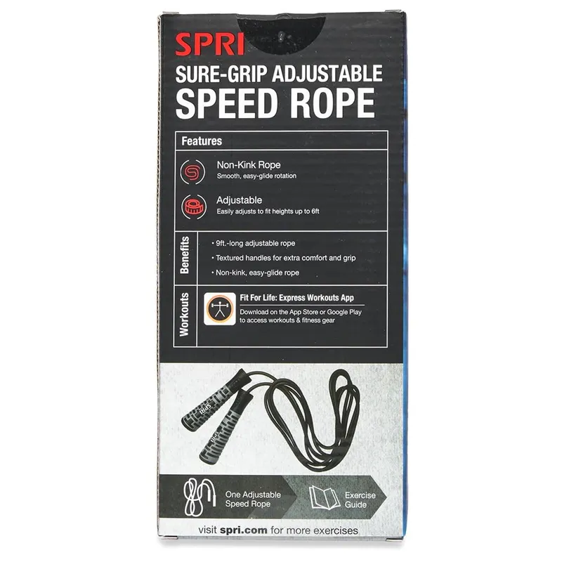 Bild 2 för SPRI Sure-Grip Adjustable Speed Rope, Hopprep