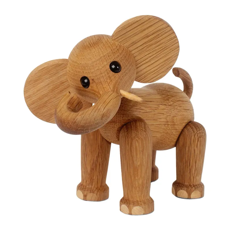 Alternativ bild 0 för Spring Copenhagen - Ollie Elefant Trädekoration 15 cm Ek/Lönn
