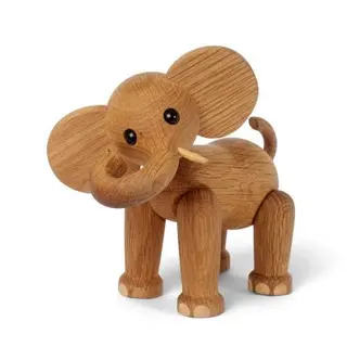 Produktfoto för Spring Copenhagen - Ollie Elefant Trädekoration 15 cm Ek/Lönn