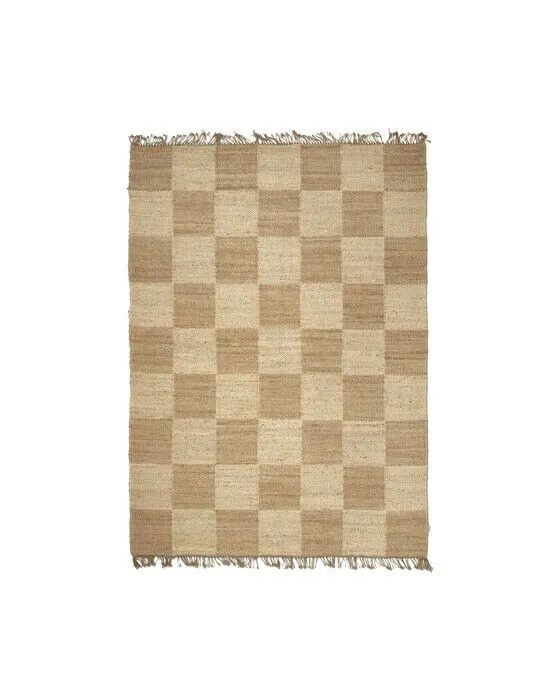 Bild 1 för Squares jute matta natur