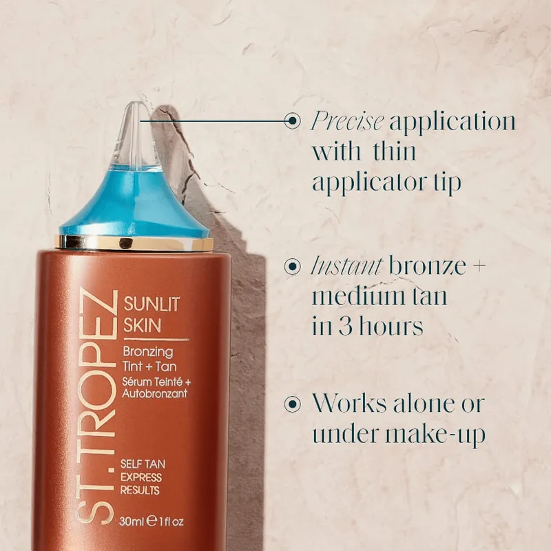 Bild 2 för St.Tropez Self Tan Express Sunlit Skin Bronzing Tint + Tan 30 ml