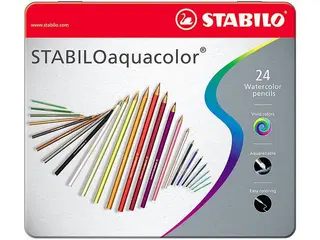 Produktfoto för STABILO Färgpennor, Aquacolor, akvarell, sexkantig pennkropp, olika blyfärger