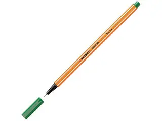 Produktfoto för STABILO Fineliner Point 88®, tunn spets, orange pennkropp, grön bläck