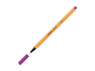 Produktfoto för STABILO Fineliner Point 88®, tunn spets, orange pennkropp, lila bläck