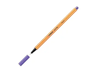 Produktfoto för STABILO Fineliner Point 88®, tunn spets, orange pennkropp, violett bläck