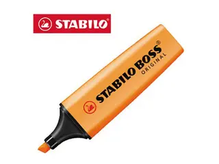 Produktfoto för STABILO Överstrykningspenna BOSS® ORIGINAL orange, snedskuren spets, 2 + 5 mm, 70/54
