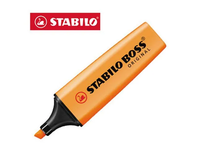 Alternativ bild 0 för STABILO Överstrykningspenna BOSS® ORIGINAL orange, snedskuren spets, 2 + 5 mm, 70/54