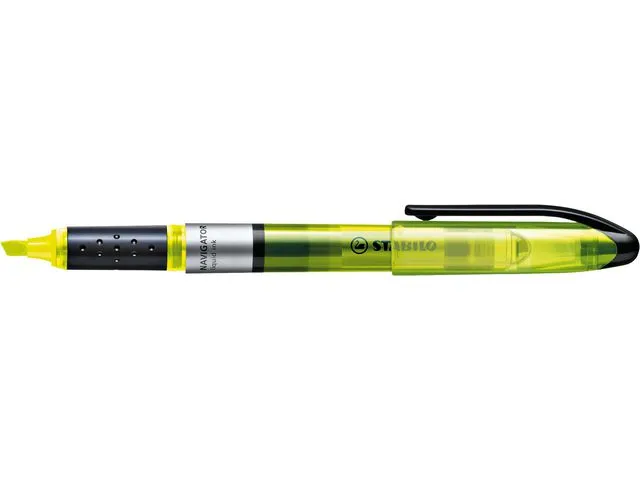 Alternativ bild 0 för STABILO Överstrykningspenna NAVIGATOR® gul, snedskuren spets, 1 + 4 mm, 545/24