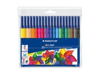 Produktfoto för Staedtler Fibre-tip pens Noris 20pcs wallet