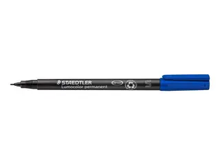 Produktfoto för STAEDTLER Lumocolor Universalpenna Lumocolor® 313 permanent, extra tunn spets, blå