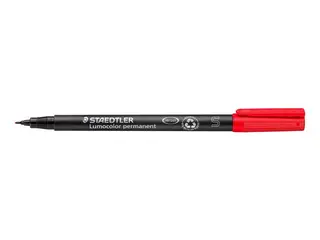 Produktfoto för STAEDTLER Lumocolor Universalpenna Lumocolor® 313 permanent, extra tunn spets, röd