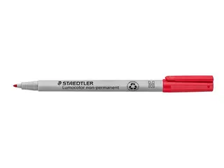 Produktfoto för STAEDTLER Lumocolor Universalpenna Lumocolor® 315 icke-permanent, mediumspets, 1 mm linjebredd, röd
