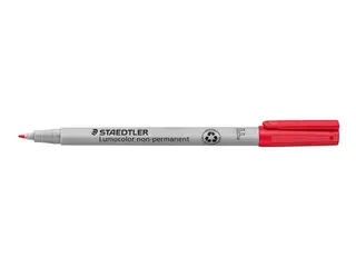 Produktfoto för STAEDTLER Lumocolor Universalpenna Lumocolor® 316 icke-permanent, tunn spets, 0,6 mm linjebredd, röd