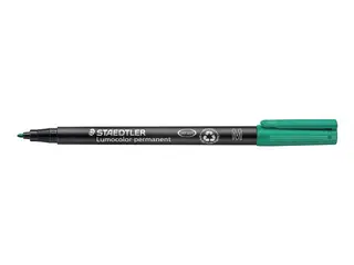 Produktfoto för STAEDTLER Lumocolor Universalpenna Lumocolor® 317 permanent, mediumspets, 1 mm linjebredd, grön