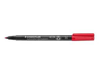 Produktfoto för STAEDTLER Lumocolor Universalpenna Lumocolor® 317 permanent, mediumspets, 1 mm linjebredd, röd