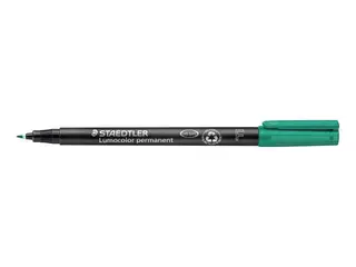 Produktfoto för STAEDTLER Lumocolor Universalpenna Lumocolor® 318 permanent, tunn spets, 0,6 mm linjebredd, grön