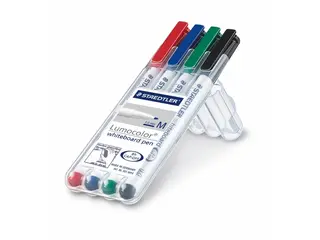 Produktfoto för STAEDTLER Lumocolor Whiteboardpenna 1,0mm 4/FP