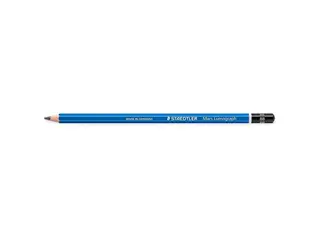 Produktfoto för Staedtler Mars Grafitpenna, Lumograph 100, 8B-stift, sexkantig pennkropp, blå