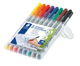 Produktfoto för Staedtler Universal pen Lumocolor non-p M 8pc