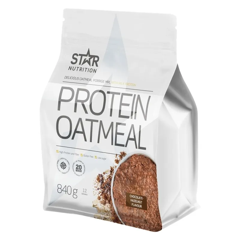 Bild 2 för Star Nutrition Protein Oatmeal Chocolate Hazelnut 840g