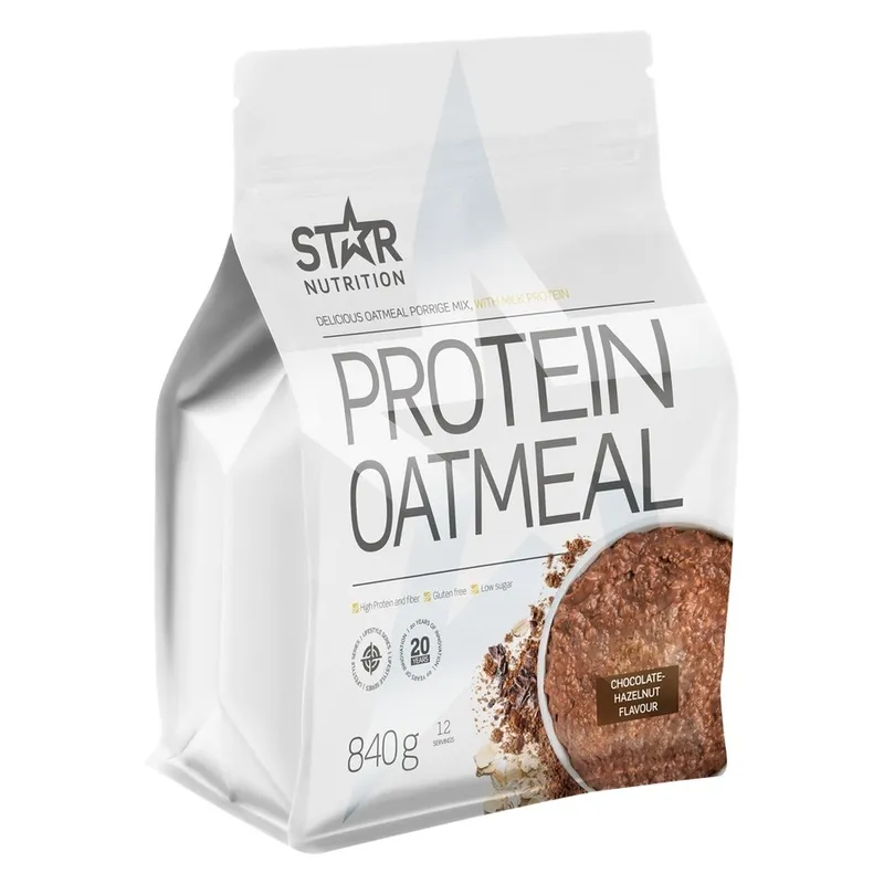 Bild 3 för Star Nutrition Protein Oatmeal Chocolate Hazelnut 840g