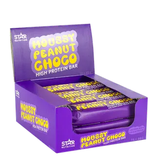 Produktfoto för Star Nutrition Soft Protein Bar Moussy Peanut Choco 12x55g