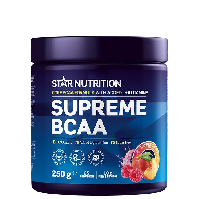 Alternativ bild 0 för Star Nutrition Supreme BCAA Raspberry Peach 250g