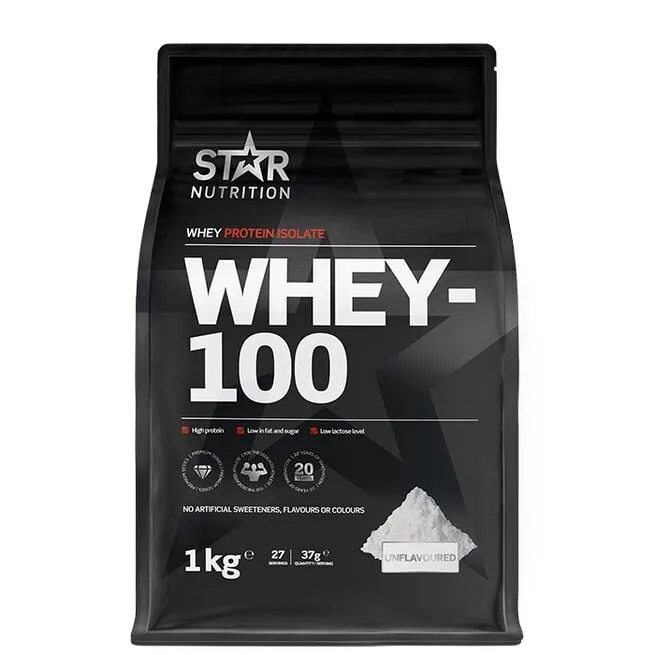 Alternativ bild 0 för Star Nutrition Whey-100 1 kg - Ice Coffee