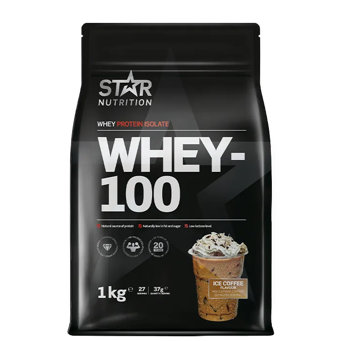 Alternativ bild 0 för Star Nutrition Whey-100 1 kg - Ice Coffee