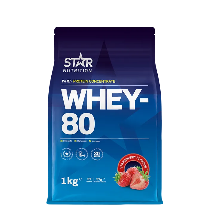 Alternativ bild 0 för Star Nutrition Whey 80 1kg - Liquorice (Candy)