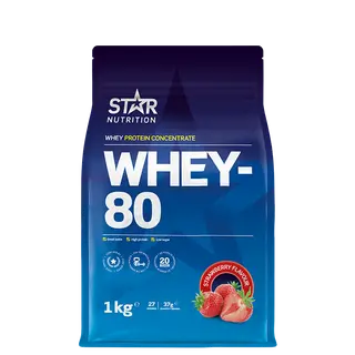 Produktfoto för Star Nutrition Whey-80 Piña Colada 1000g