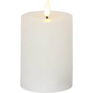Produktfoto för STAR TRADING Blockljus Flamme Flow LED 12,5cm vit