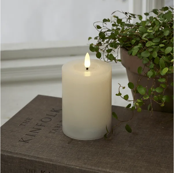 Bild 2 för STAR TRADING Blockljus Flamme Flow LED 12,5cm vit