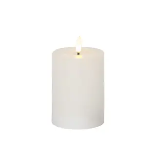 Produktfoto för STAR TRADING Blockljus Flamme Flow LED 15cm vit