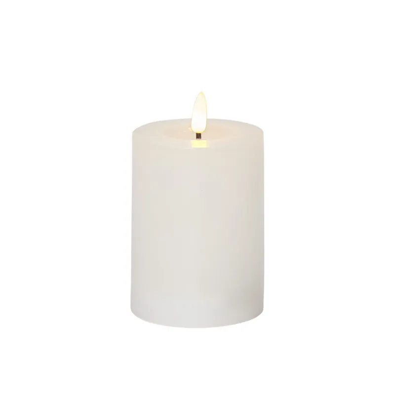 Bild 1 för STAR TRADING Blockljus Flamme Flow LED 15cm vit
