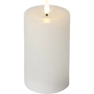 Produktfoto för STAR TRADING Blockljus Flamme Flow LED 15cm vit