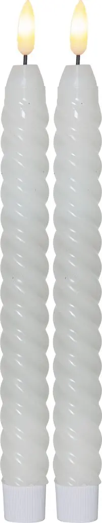 Produktfoto för Star Trading Flamme Swirl 064-34 vit 2-p