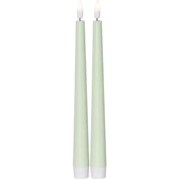 Bild 2 för Star Trading LED-antikljus 2-pack Flamme Candy grön 060-23