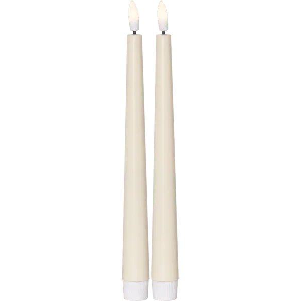 Bild 2 för Star Trading LED-antikljus 2-pack Flamme Candy gul 060-22
