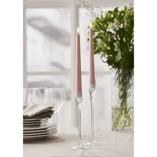 Produktfoto för Star Trading LED-antikljus 2-pack Flamme Candy rosa 060-24